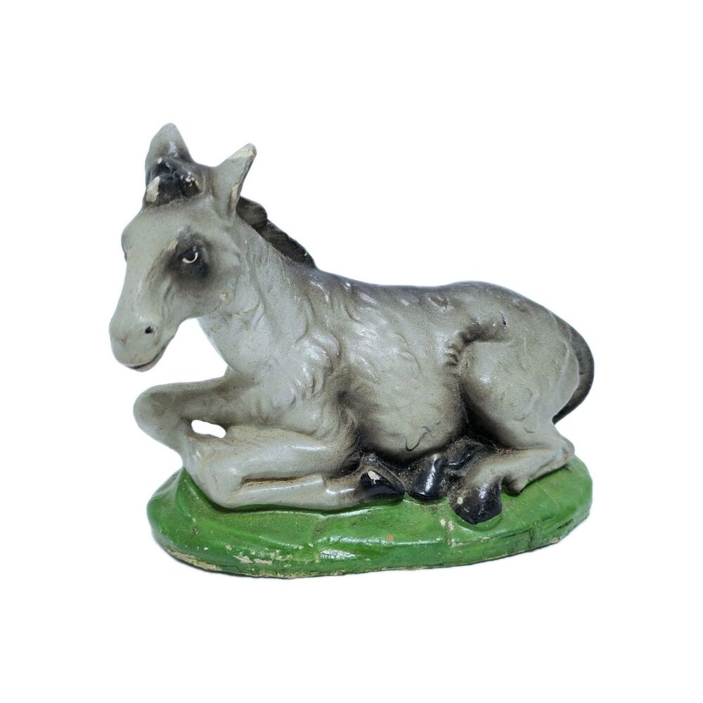 Vintage Woolworth Mule Donkey Animal Nativity Figure Japan Hand Painted